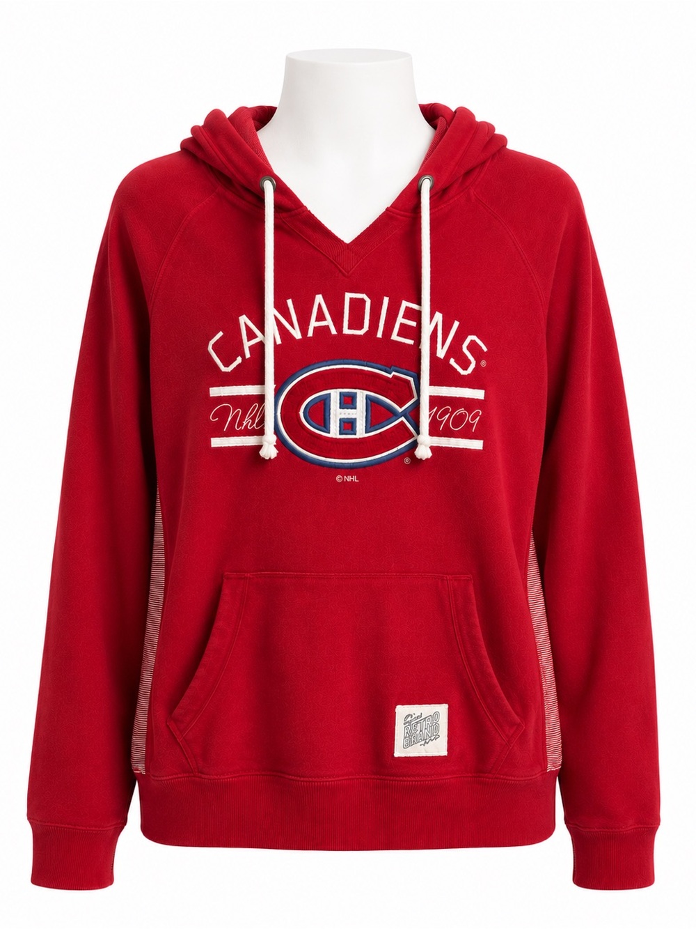 Size XL Vintage‎ Retro Brand Women’s Montreal Canadiens Hoodie Red NHL Pullover